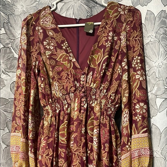 Taylor Floral Bohemian Dress size 2 - Picture 3 of 6